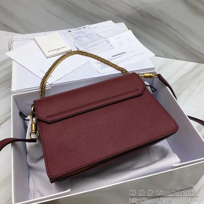 GlVENCHY紀梵希 法國代購級別 Givenchy Bag 巴黎走秀新款 中號 鏈條手提 斜挎包  tsg1249